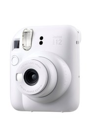Resim Fujifilm Instax Mini 12 10 Filmli Mini Albüm ve Deri Kılıflı Beyaz Fotoğraf Makinesi 