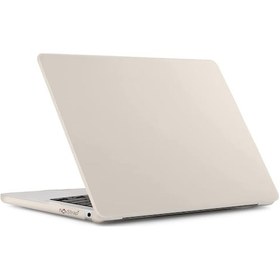 Resim NovStrap Macbook Uyumlu Pro Uyumlu M1 M2 13" A2289 A2251 A1706 A1708 A1989 A2159 A2338 Kılıf Cream Kapak 