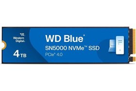 Resim WD Blue SN5000 4TB WDS400T4B0E 5500/5000MB/s PCIe Gen4 x4 M.2 2280 NVMe SSD 