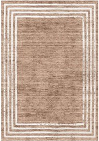 Resim Çam Halı Gloria Td71601 Bej Art Deco Modern Desen Dokuma Saçaklı Kilim 