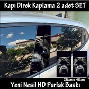 Resim Korkunç Ürpertici Köpek Folyo - 2kapı İçin 2adet Sticker Kaplama - Tuning Modifiye 