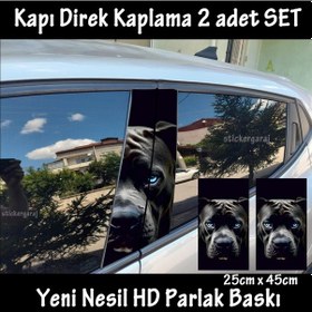 Resim Korkunç Ürpertici Köpek Folyo - 2kapı İçin 2adet Sticker Kaplama - Tuning Modifiye 