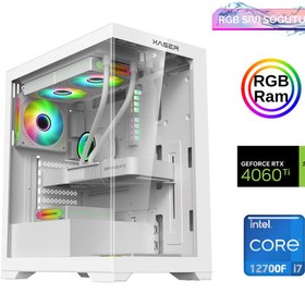 Resim Xsr908 Intel Core i7 12700F 32 GB RAM 1 TB M.2 NVMe SSD 8 GB RTX4060Ti FreeDOS Oyun Bilgisayarı 