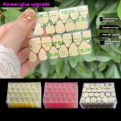 Resim 10 Set 240 adet Jöle Yapıştırıcısı, Kraft Kağıt Jöle Yapıştırıcısı, Ultra-İnce ve Süper Yapışkan, Tırnakları Zarar Vermemektedir, 15 Gün Süre Kalmakta ve Düşmemektedir, Su Geçirmez, Ofis Kullanımı İçin Uygun, Yıkama ve Banyo İçin Dayanıklı, Jöle Yapıştırıcısı ile Tırnak Sanatı İçin Özel Tasarım. 