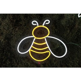 Resim Neon Tabela Neon Dekoratif Duvar Aydınlatması Arı Renkli 