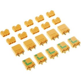 Resim Besthome1 Amass Xt90 5+5 Adet Set, 10 Adet Altın Kılıf, 40a Akım 