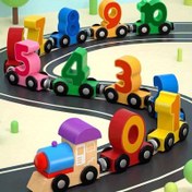 Resim Manyetik dijital tren/yapı blokları montaj arabası/puzzle ahşap oyuncaklar/masaüstü oyunları/öğrenirken eğlence/artı interaktiflik/parti oyun aksesuarları/tatil hediyesi/odan dekorasyonu/oyuncaklar 