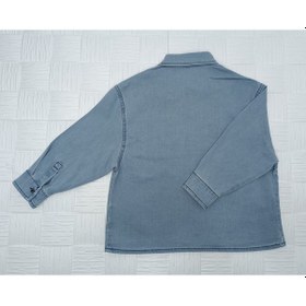 Resim Jabber Kot Gömlek Erkek Çocuk Oversize Açık Mavi 
