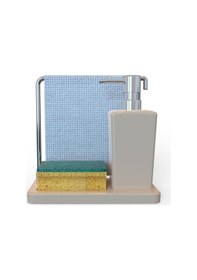 Resim Primanova Luna Askılıklı Süngerlikli Sıvı Sabunluk Bej M-e56-09 