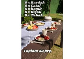 Resim Pamit Plastik Piknik Seti 