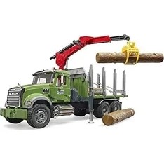 Resim Hype Store 02824 - Granit Holztransport-Kamyon Ladekran, Tutucu ve 3 Ağaç 