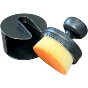 Resim Siyah Plastik Lastik Parlatma Fırçası 