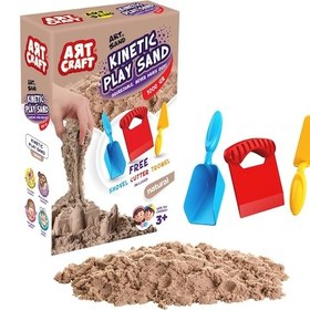 Resim Art Sand Aksesuarlı Natural Oyun Kumu 1000 Gr. - Kinetik Kum Seti - Natural Kum - Doğal Kum Renkli 