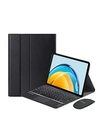 Resim Microcase Lenovo Tab Tb311fu 2025 10.1 Uyumlu Bluetooth Touchpad Klavye+bluetooth Mouse+standlı Kılıf-bkk7 Tablet Kılıfı 