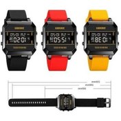 Resim Bosphorusboutique02 Skmeı 1848 Moda Çok Fonksiyonlu Erkek Öğrenci Spor Saat, Siyah Çok Renkli, 30m Su Geçirmez, Stopwatch, Led Aydınlatma Çok Renkli 