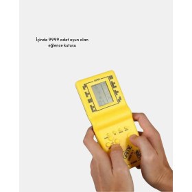 Resim Krm Mini Tetris El Aterisi - Taşınabilir Retro Oyun Konsolu, Pil ile Çalışan Klasik Model Krm 