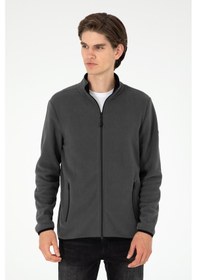 Resim U.S. Polo Assn. Erkek Antrasit Basic Polar Hırka 50298066-VR006 