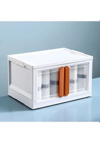 Resim X-large Ebatlı, Üst Üste İstiflenebilir, Katlanabilir Dörtlü Dolap, Renkli Kulplu Çok Renkli 