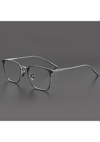 Resim Willowhaven Siyah Gümüş Renkli Saf Titanyum Düz Gözlük Ofis Parti Günlük Kullanım Hediye 12+ 