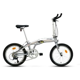 Resim Carraro FLEXI ARGENTO KATLANIR BİSİKLET 320H V 20 JANT 9 VİTES GÜMÜŞ KROM KIRMIZI 