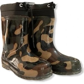 Resim Casso İçi Polarlı Kaymaz Taban Su ve Soğuk Geçirmez Naylon Çizme 