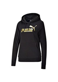 Resim Puma Ess+ Metallic Logo Hoodie Kadın Sweatshırt 