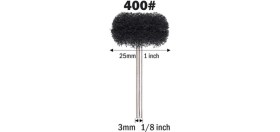 Resim Titi 6207 Pimli Aşındırıcı Temizleme Polisaj Keçe 25 mm - Siyah 400 Kum 