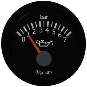 Resim Yag Basinc Gostergesi 24V 52Mm 0-7 Bar 504632627 