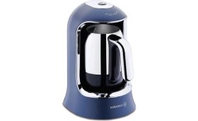 Resim Korkmaz Kahvekolik Lacivert Azura Otomatik Kahve Makinesi 