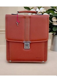 Resim Başkent Çanta Dikey Deri Evrak Çantası Anahtar Kilitli A4 Uyumlu 8683255013685 Taba 