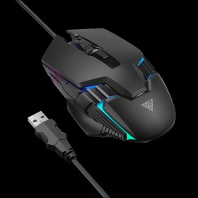Resim Teknoteg - Rsr - Gamdıas Aura Gs4, Çok Renkli Aydınlatma, USB Kablolu, 6 Tuşlu, Gaming Mouse, 3600DPI, Siyah 