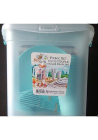 Resim Piknik Seti 6 Kişilik Çok Renkli 