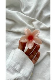 Resim Lotus Mandal Toka Mandal Saç Tokası Kadın Saç Tokası - Aksesuarı Pudra Pembe 