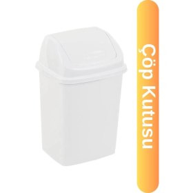 Resim Özbience Pratik 18 Lt Çöp Kutusu, Şık ve Dayanıklı Ev ve Ofis Çözümleri 