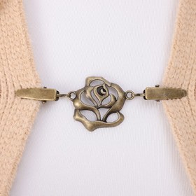 Resim Vintage Rose Flower Cardigan Klipsi - Kadınlar için Şık Alaşım Şal ve Eşarp Kemer, Mükemmel Tatil Hediyesi, Şal Aksesuarı | Vintage Tarzı | Alaşım Yapımı 