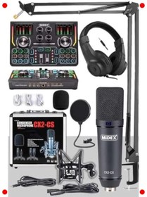 Resim markentegra Gelişmiş Stüdyo Kayıt Seti: Mikrofon, Ses Kartı 