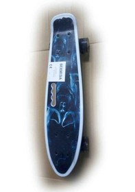 Resim Led Işıklı 4 Tekerli Spor Kaykay Büyük Boy Beyaz Led Işıklı 4 Açık Mavi 