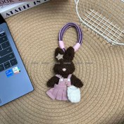 Resim Silver1 Sevimli Renkli Ip Peluş Ayı Kolye El Yapımı Oyuncaklar Küçük Bebek Çanta Çekicilik Sevimli Bebek Cep Telefonu Çekicilik (Yurt Dışından) 