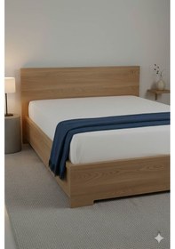 Resim %100 Pamuk Ranforce Premium Çift Kişilik Çarşaf - Beyaz Beyaz 