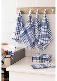 Resim 10 Lu Lüks Bulaşık Kurulama Bezi Ve Mutfak Peçetesi 50x70 Cm Daily Mavi Renkli 