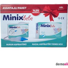 Resim Minixbebe Nazal Burun Aspiratörü İkilli Avantajlı Paket 