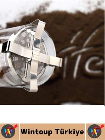 Resim Premium Isıya Dayanıklı Kahve Demleme Bitki Çayı Ahşap Kapak Sap Detaylı Cam French Press 600 Ml Çok Renkli 