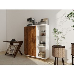 Resim Çok Amaçlı Kitaplık Beyaz-amalfi 