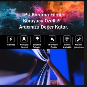 Resim Renault Megane Uyumlu Otomatik Vites Etrafı Tpu Koruyucu 2022-2026 