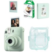 Resim Fujifilm Instax Mini 12 Fotoğraf Makinesi-10lu Film-simli Pleksi Kılıf-64lü Albüm Ve Mıknatıslı Çerçeve Set 2 