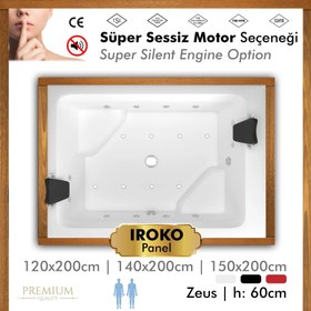 Resim Zeus Plus | Jakuzi | Oturmalı - 140x200 / İroko / 2 Kişilik 