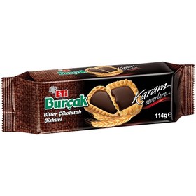 Resim Eti Burçak Bitter Çikolatalı Bisküvi 114 G 