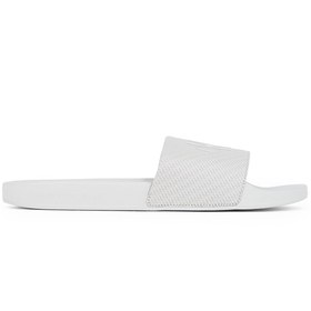 Resim Calvin Klein Beyaz Erkek Plaj Terliği SLIDE AOP PRINT 