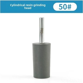 Resim Youtek Diamant Reçine Taş Polisaj Ucu - Silindirik Cila Aleti, Heykel Ve Relief İşleme İçin, 50 Zımpara Ucu Matkap/direkt Fırçalı Makine Uyumlu 