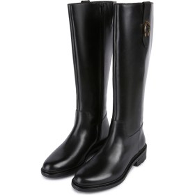Resim Geox Kadın Siyah D Walk Pleasure D - Smo.lea Fermuarlı Deri Çizme D46TGD00043C9999 